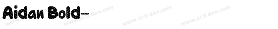 Aidan Bold字体转换